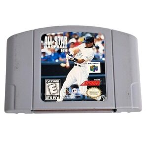 N64 Game All-Star Baseball 99  Authentic Tested Working Cartridge Only